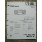 SONY CFD-560L Original Service Manual