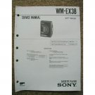 SONY WM-EX38 Original Service Manual