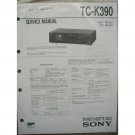 SONY TC-K390 Original Service Manual SONY TC-K390 Original Service Manual