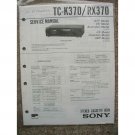 SONY TC-K370 / RX370 Original Service Manual