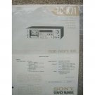 SONY TC-K71 Original Service Manual SONY TC-K71 Original Service Manual