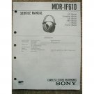 SONY MDR-IF610 Original Service Manual SONY MDR-IF610 Original Service Manual