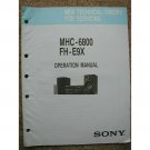 SONY MHC-6800 FH-E9X Technical Theory Service Manual