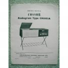 Original Cossor CR1502A Radiogram Original Service manual
