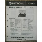 HITACHI HT-463 Original Service Manual