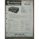 HITACHI HTD-G2 Original Service Manual