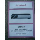 Amstrad SRD550 Original Service manual