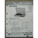 Sony PS-LX410 / LX410 (C) Original Service manual