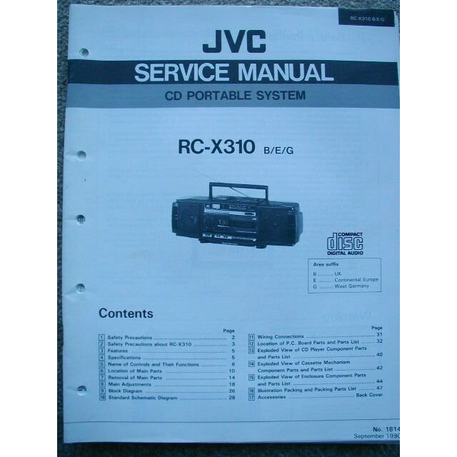 JVC RC-X310 Original Service manual