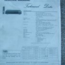 HITACHI VT-M598EM Technical Data Original Service manual