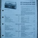 SHARP QT-244H (R/BK) QT-242E (R/BK) Original Service manual