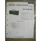 SHARP GF-A3E (BK) Original Service manual