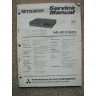 Mitsubishi HS-B10 / HS-B20 Original Service manual Mitsubishi HS-B10 / HS-B20 Original Service manual