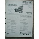 Sony CCD-F455E Original Service manual Sony CCD-F455E Original Service manual