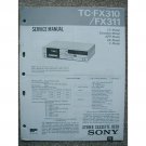 Sony TC-FX310 / FX311 Original Service manual Sony TC-FX310 / FX311 Original Service manual