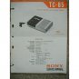 Sony TC-85 Original Service manual