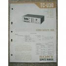 SONY TC-U30 Original Service manual