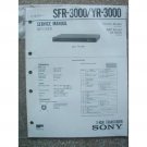 Sony SFR-3000 / YR-3000 Original Service manual
