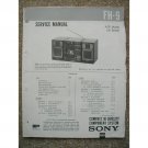 SONY FH-9 Original Service manual