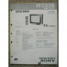 SONY KV-2762UB RX CHASSIS Original Service manual