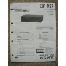 SONY CDP-M72 Original Service manual SONY CDP-M72 Original Service manual