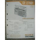 Sony CF-270DY Original Service manual