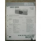 Sony CFS-F11S Original Service manual