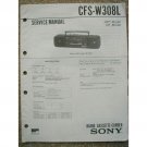 SONY CFS-W308L Original Service manual