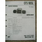 SONY CFS-905L Original Service manual