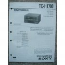 Sony TC-H1700 Original Service manual