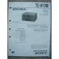 Sony TC-H1700 Original Service manual