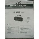 JVC RC-X220 Original Service manual