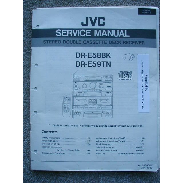 JVC DR-E58BK DR-E59TN Original Service manual