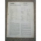 Saba Service manual FF017 ( T/S 6735 color H ) Service manual