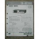 SONY TA-AX360 Original Service manual