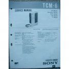 SONY TCM-6 Original Service manual