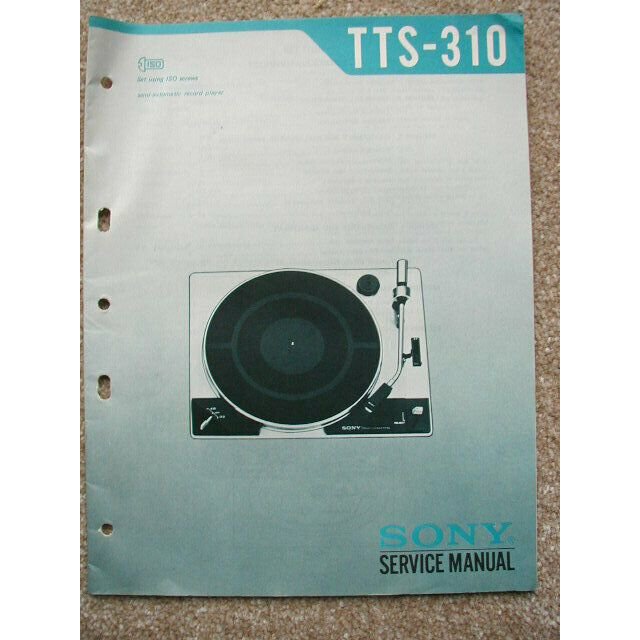 SONY TTS-310 Original Service manual