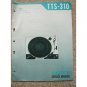 SONY TTS-310 Original Service manual