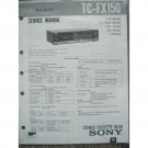 SONY TC-FX150 Original Service manual SONY TC-FX150 Original Service manual