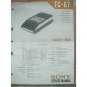 SONY TC-67 Original Service manual