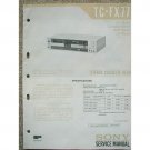 SONY TC-FX77 Original Service manual SONY TC-FX77 Original Service manual