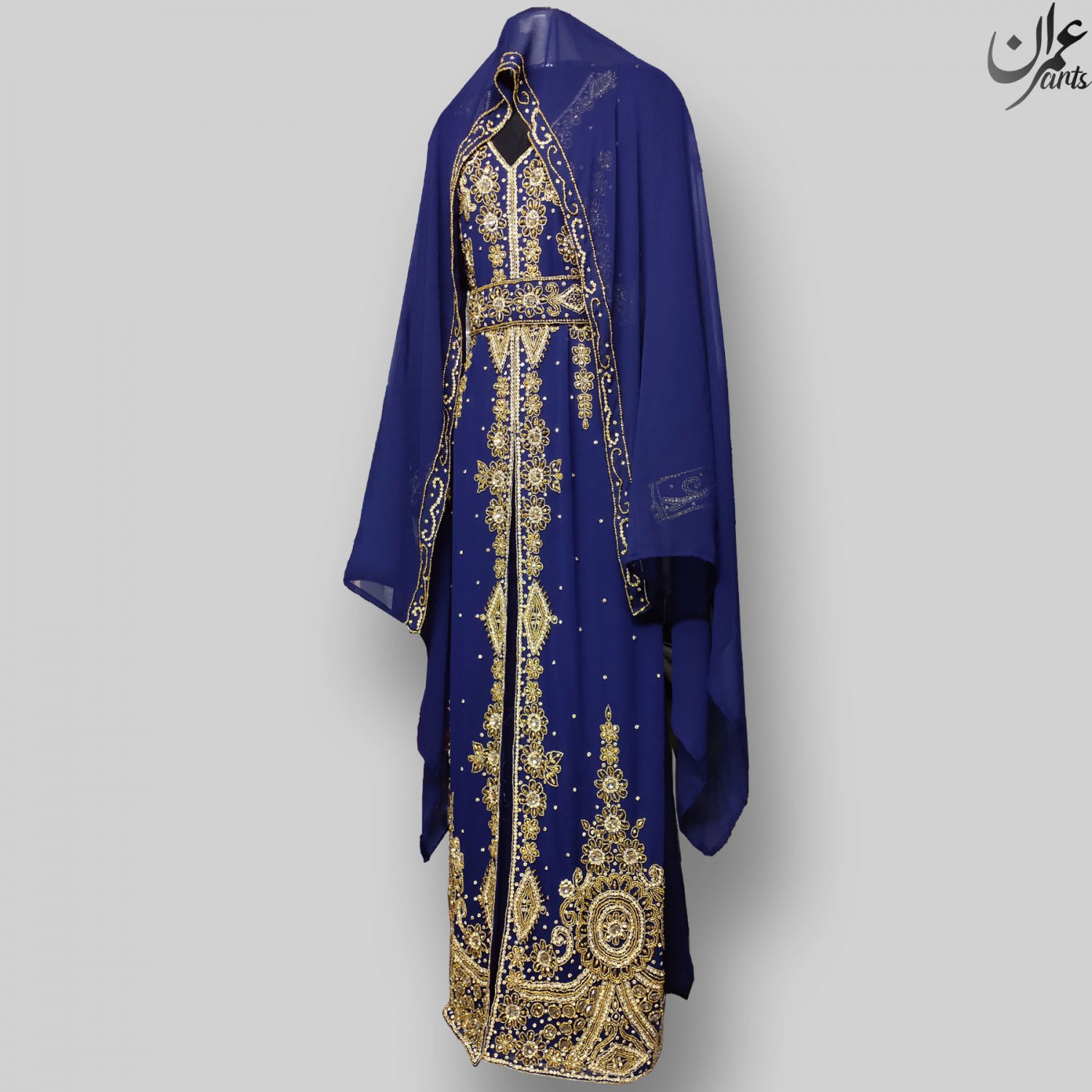 Imran Arts - D39 Royal Islamic Dress Arabic Farasha Modern Abaya Moroccan Caftan Bridesmaid Gown