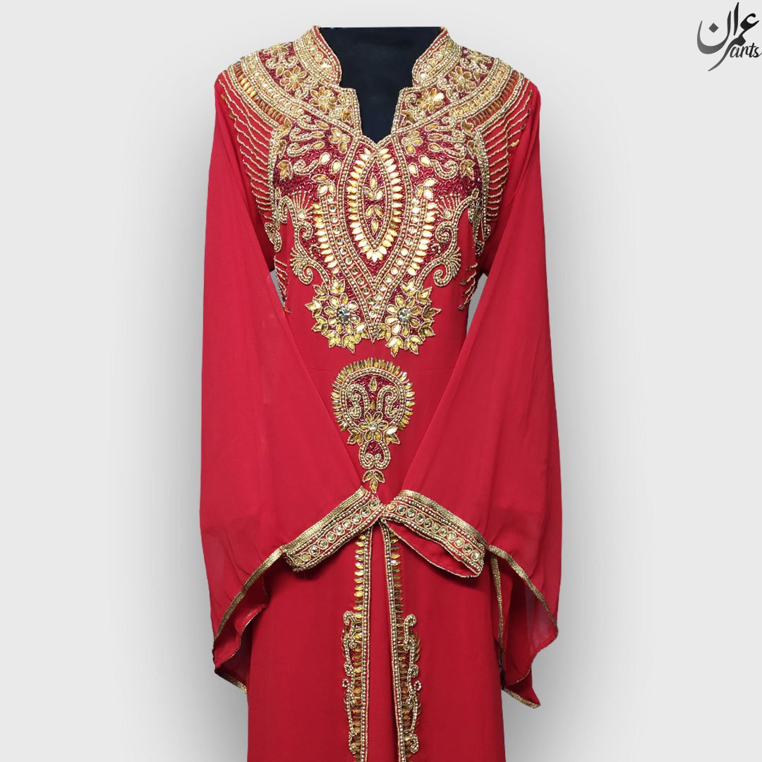 Imran Arts - D64 Royal Traditional Dress Arabic Farasha Modern Abaya Ethnic Wear Bridesmaid Gown