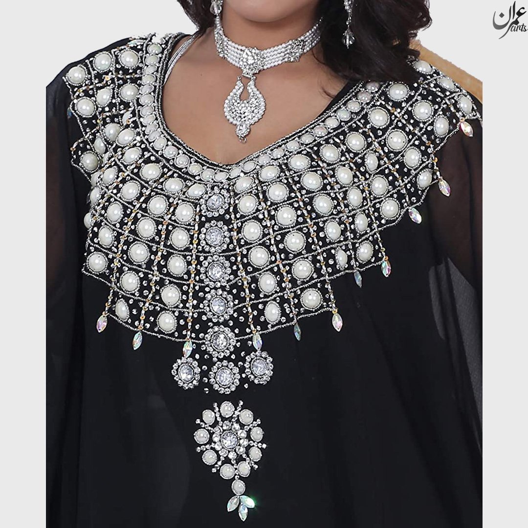 Imran Arts - D112 Royal Traditional Dress Arabic Farasha Modern Abaya Ethnic Wear Bridesmaid Gown