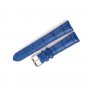 18/20/22 mm Blue Genuine Leather Watch Strap - 18mm 20mm 22mm Lug Watch Band