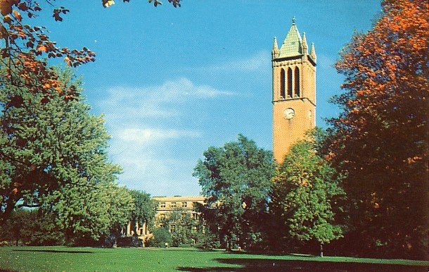 Central Campus at Iowa State University in Ames Iowa IA Chrome Postcard ...