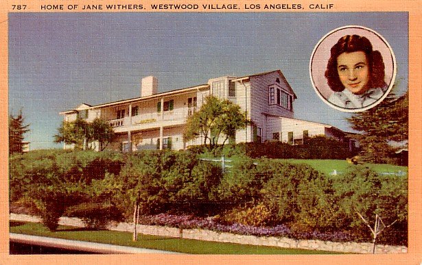 Jane Withers Portrait and Home in Los Angeles California CA, Linen ...