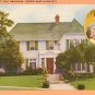 Home of the Nelsons, Ozzie and Harriet, Mid Century Linen Postcard - 3000