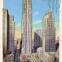 Rockefeller Center in New York City NY 1937 Linen Postcard - 4596