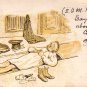 Gentleman Not Allowed in House After Night on the Town Curt Teich 1905 Comic Postcard - 5072